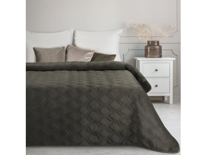 Elegantní sametový přehoz na postel SOFIA 5 ocelový (Rozměr přehozu (šířka x délka) 170x210cm)