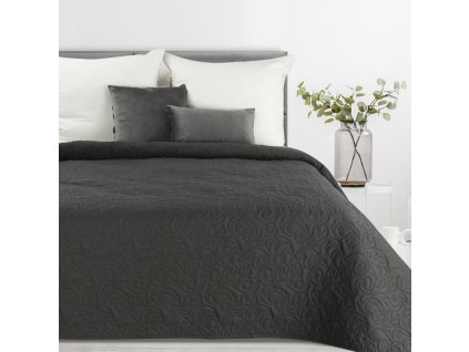 Přehoz na postel LEN4 - grafitový (Rozměr přehozu (šířka x délka) 170x210cm)
