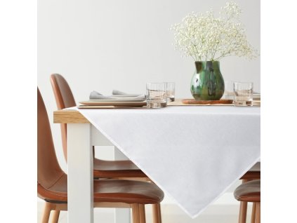 Voděodolný ubrus KATE v bílé barvě (Rozměr ubrusu (šířka x délka) 85x85cm)