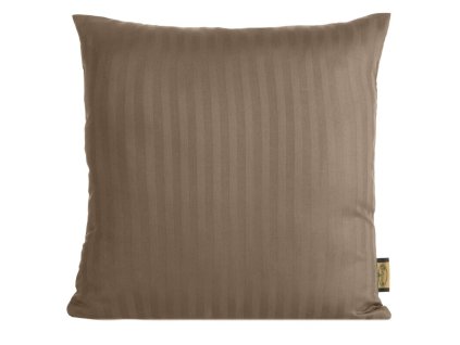 379209 satenova obliecka na vankus vera s jemnymi pruzkami v hnedej farbe