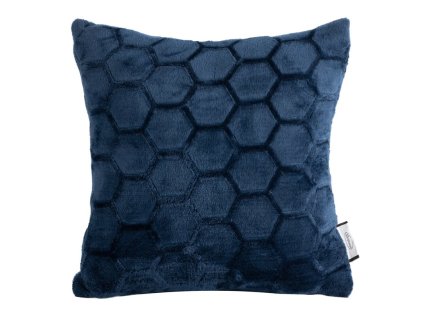 359606 dekoracna obliecka na vankus zoe2 v granatovomodrej farbe 40 x 40 cm zips