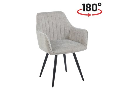 Otočná jídelní židle BREGO - béžová