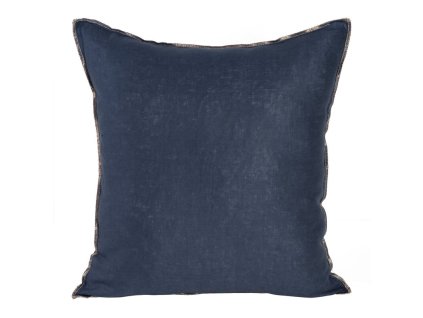 379497 dekoracna obliecka na vankus len4 v tmavomodrej farbe 45 x 45 cm