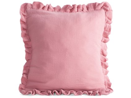 378924 obliecka na vankus muslin 1 45x45cm ruzova
