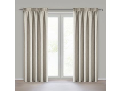 378060 zaves leya s prirodnou melanzovou vazbou 140 x 270 cm tmavobezovy