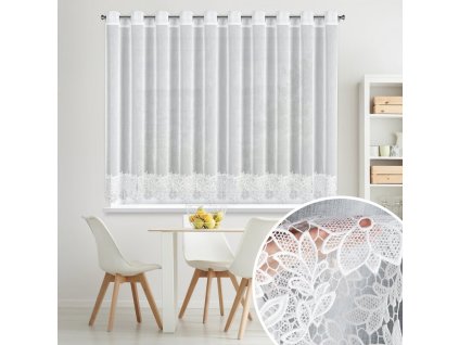 380130 hotova zaclona artemida 350 x 145 cm na kolieskach biela