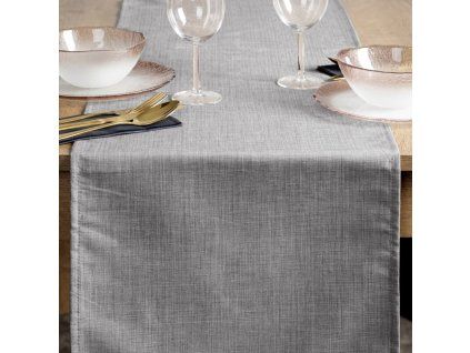 383374 vodoodpudivy obrus kate 145x300 cm ocelovosivy