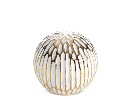 384109 dekoracna keramicka gula andrea 9 cm biela