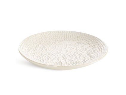 384064 dekorativna misa alexa 30x4 cm kremova