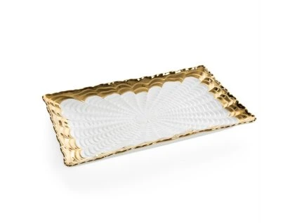 384364 dekorativna misa ester 32x19 cm biela