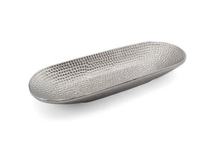 383992 dekorativny podnos greg 41x15 cm strieborny