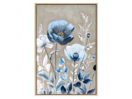 386200 obraz na platne v rame 60x90 cm modry