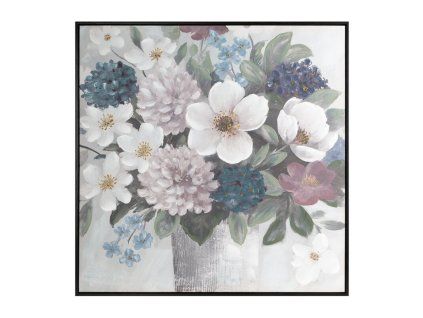 386191 obraz na platne v rame 80x80 cm kremovy