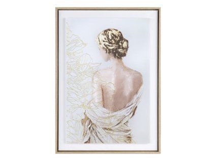 385864 obraz na stenu s kremovym ramom 50x70 cm
