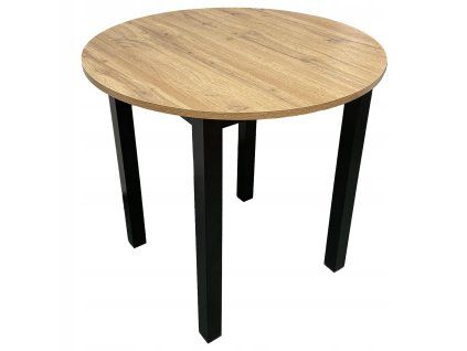 Jídelní stůl Viktor Dub + černé nohy