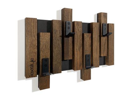 326316 vesiak na stenu lamele mini 40 cm hnedy