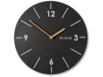 396135 nastenne hodiny scandic 30 cm cierne