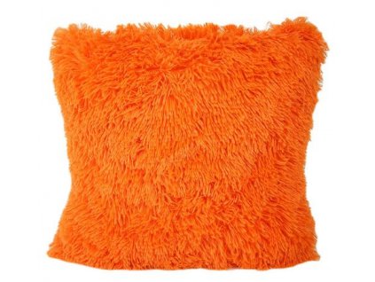 993303 chlupatá povlečení na polštář oranžová