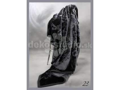 990633 luxusní akrylova deka vzor 23 tištěný vzor květiny