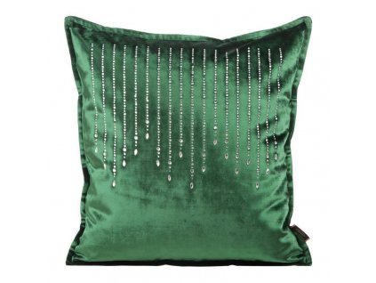 Luxusní dekorační povlak na polštář JWD-04 v zelené barvě