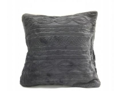 1005222 luxusní tmavě šedá povlak na polštář s vytištěným vzorem bello