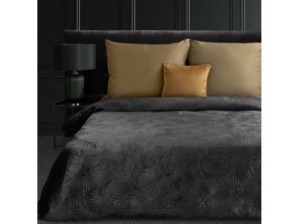 Luxusní přehoz na postel LILI4 černý