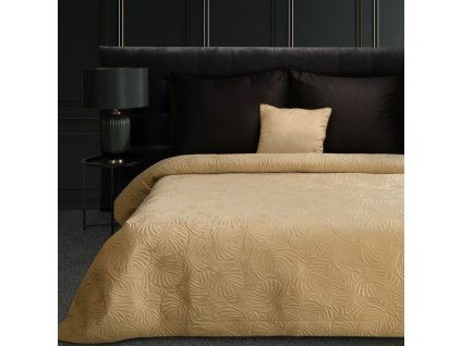 Luxusní přehoz na postel LILI4 zlatý