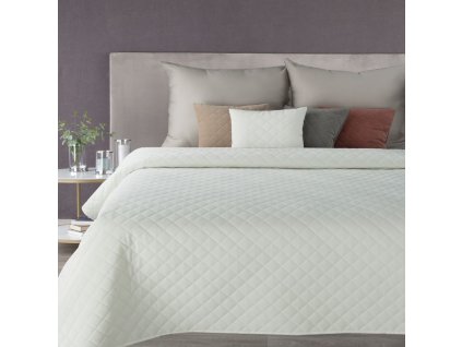 Luxusní přehoz na postel MILO v bílé barvě