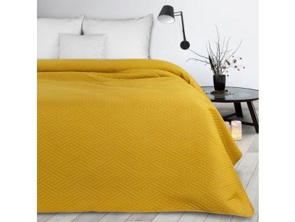 87055 moderny prehoz na postel boni4 horcicovy