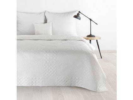 Moderní přehoz na postel BONI5 bílý