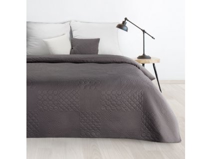Moderní přehoz na postel BONI5 grafitový