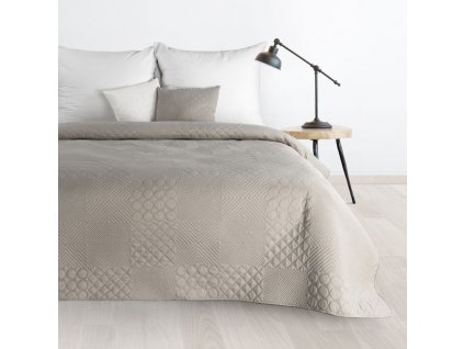 Moderní přehoz na postel BONI5 stříbrný