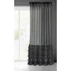 71878 1 zaclona s volanmi dolly 140x250cm cierna