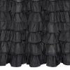 71878 6 zaclona s volanmi dolly 140x250cm cierna
