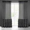 71878 zaclona s volanmi dolly 140x250cm cierna
