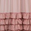 82855 3 zaclona s volanmi dolly 140x250cm ruzova