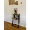 Konzole LOFT dubová 40x80x20cm 2 police 1