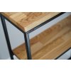 Konzole LOFT dubová 40x80x20cm 2 police 4