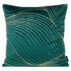 Sametové dekorační povlak na polštář BLINK18 45x45cm - tmavě tyrkysový