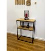 Konzole LOFT dubová 60x80x30cm 2 police