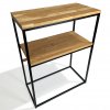Konzole LOFT dubová 60x80x30cm dvoupolicová