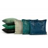 Sametové dekorační povlak na polštář BLINK23 45x45cm - tmavě tyrkysový