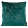 Sametové dekorační povlak na polštář BLINK23 45x45cm - tmavě tyrkysový