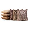 Sametový dekorační povlak na polštář BLINK27 45x45cm - tmavě béžový