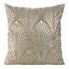 Sametový dekorační povlak na polštář BLINK27 45x45cm - tmavě béžový