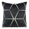 Sametové dekorační povlak na polštář BLINK28 45x45cm - černá