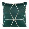 Sametové dekorační povlečení na polštář BLINK28 45x45cm - tmavě zelené