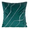 Sametové dekorační povlak na polštář BLINK37 45x45cm - tmavě tyrkysový