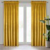 Sametový závěs MELANIE 140x270cm hořčicový