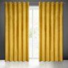 70933 zamatovy zaves melanie 215x250cm horcicovy